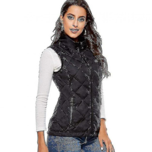 (2XL, black) Women's Heated Vest With 4 Heating Zones, Neck Heating Jacket 2