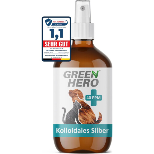 Green hero colloidal silver 40ppm 250ml