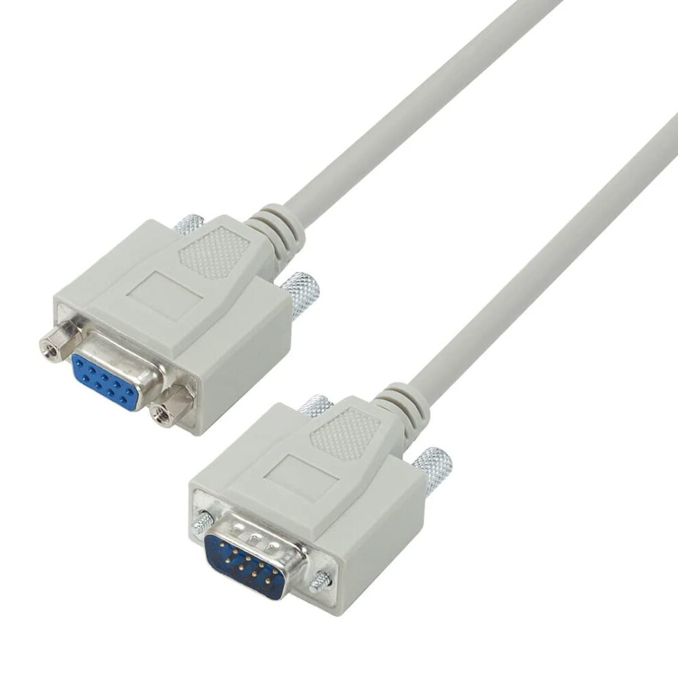 10 Pack Plated Serial Db9 Cable For Data Communication 1Ft Gold 798135953222