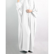 (white Jilbab) Hooded Abaya Muslim Women Hijab Dress Prayer Garment Jilbab Long Khimar Robe Full Cover Ramadan Gown Abayas Islam Clothes
