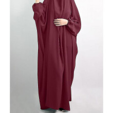(red Jilbab) Hooded Abaya Muslim Women Hijab Dress Prayer Garment Jilbab Long Khimar Robe Full Cover Ramadan Gown Abayas Islam Clothes