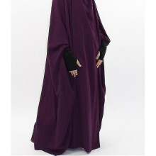 (deep purple Jilbab) Hooded Abaya Muslim Women Hijab Dress Prayer Garment Jilbab Long Khimar Robe Full Cover Ramadan Gown Abayas Islam Clothes