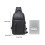 (Blue) Sling Backpack for Men Cross Body Shoulder Bag with USB Waterproof Lightweight 2