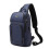 (Blue) Sling Backpack for Men Cross Body Shoulder Bag with USB Waterproof Lightweight 1