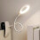 (White) Led Clip-on Reading Lamp Dimmable Eye Protection Table 1