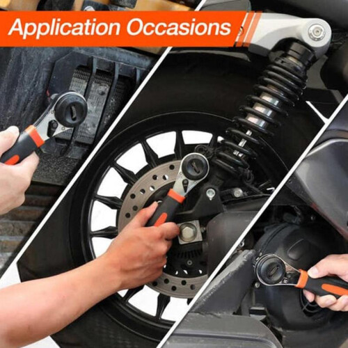Adjustable Ratchet Wrench Universal Adjustable Socket Wrench for 6-22mm Screw Adjustable Ratcheting Wrench Set 2