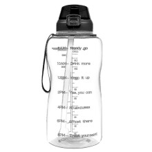 2000ml Motivational Water Bottle, Gym And Outdoor Sports