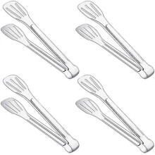 4 Pcs Dylan-eu Stainless Steel Kitchen Tongs Serving Tongs Buffet Tongs