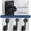 (black) Shower Holder Bracket,shower Head Holder Strong,adjustable Shower Head Holders No Drilling,shower Wall Mount 4