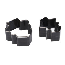 2Pcs Xmas Tree Leather Cutting Die 54x49mm & 47x40mm