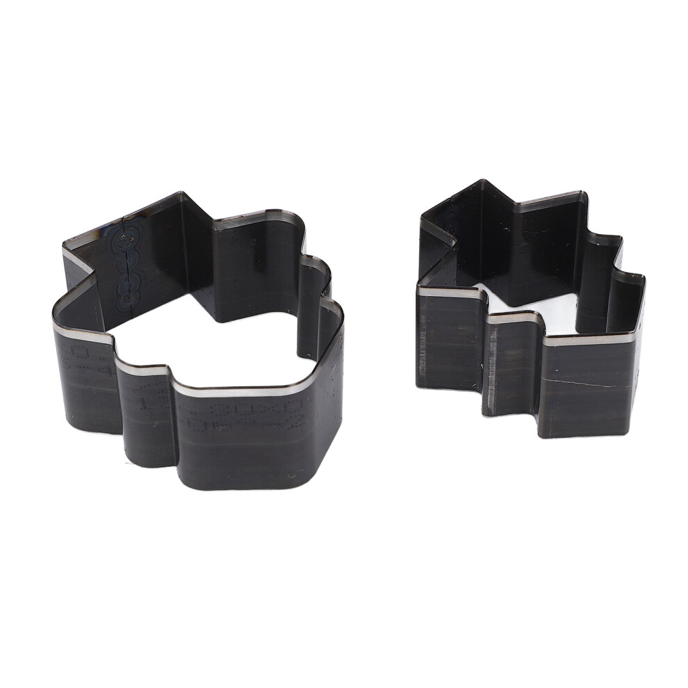 2Pcs Xmas Tree Leather Cutting Die 54x49mm & 47x40mm