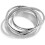 925 Silver Ring-Women's Triple Ring,Size 7 1
