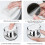 2pcs Suction Cup Door Handle Bay Window Suction Cup Strong Suction Cup Pull Handles for Bathroom Glass Cupboard Drawer Door Handle 12