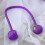 2pc Pack Purple Magnetic Hold Back Curtain Clips  Rope Cord Style 5