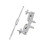 Cowbell Clip, Double Pole Extension Stand, Mounting Bracket, Electronic Pad On Stand, Kit Accessori 1