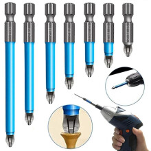 7 Pcs Magnetic Anti-slip Hex Shank Durable Lightweight Magnetic Anti-slip Drill Bit for Electric Screwdrivers