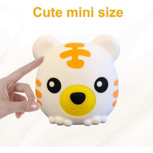 LED Night Light for Kids,  Cute Animal Tiger Silicone Night Lamp (Remote Control) 2