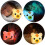 LED Night Light for Kids,  Cute Animal Tiger Silicone Night Lamp (Remote Control) 4