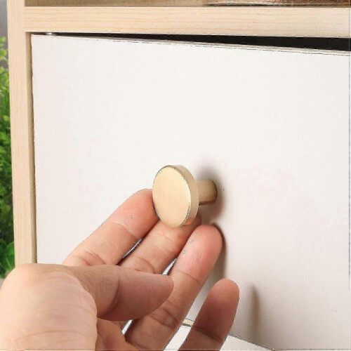 6 Round Cabinet Knobs, Gold Brass Drawer Knobs, Door Hardware Cabinet Knobs, Stainless Steel Single Hole Handle with Screws for Cupboard, Cabinet, wit 2