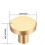 6 Round Cabinet Knobs, Gold Brass Drawer Knobs, Door Hardware Cabinet Knobs, Stainless Steel Single Hole Handle with Screws for Cupboard, Cabinet, wit 5