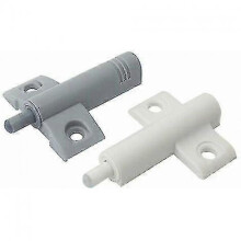 2x Soft White+gray Door Damper Close Dampers for Kitchen Cabinet Cupboard Door Drawers Closer Bumps with Screws