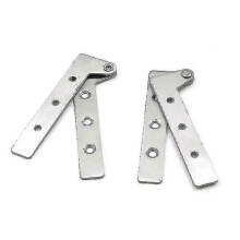 Set Of 2 Stainless Steel Concealed Door Pivot Hinges 360 Degree Swivel, 10cm Offset Knife Hinge, Concealed Pivot Hinge