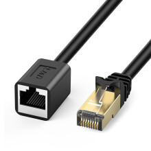 J&D Ethernet Extension Cable, Cat 6 Ethernet Extender Cable Adapter (7.6m), Support Cat6 / Cat5e / Cat5 Standards, RJ45 Cords Shielded Male to Female