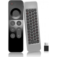 W3 Air Mouse 4-in-1 W3 Voice Remote 2.4g Wireless Remote Control for Nvidia Shield/Android Tv Box/PC/Projector/HTPC/All-in-one PC,QWER318