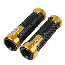 (gold) 7/8 22mm Motorcycle Accessories Handlebar Hand Grips Bar End Gel Grip Cnc For Kymco Exciting Downtown Like 150 180 Ct250 Ak550