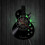 12-Inch Vinyl Record Wall Clock with Lamp Living Room Study Retro Guitar Cd Record Wall Clock Mute Custom Clock 5