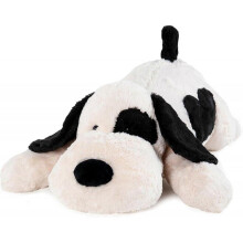 (50cm) Black White Dog Weighted Plush for Anxiety, Weighted Anxiety Animal, Cute Plush Toys Gifts for Kids & Adults 50cm