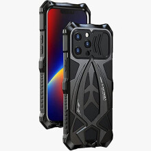 Case for iPhone 13 Pro Metal Case,iPhone 13 Pro Heavy Duty Shockproof Cover,360 Full Body Protection front and back Case,Outdoor Armour Aluminum Milit