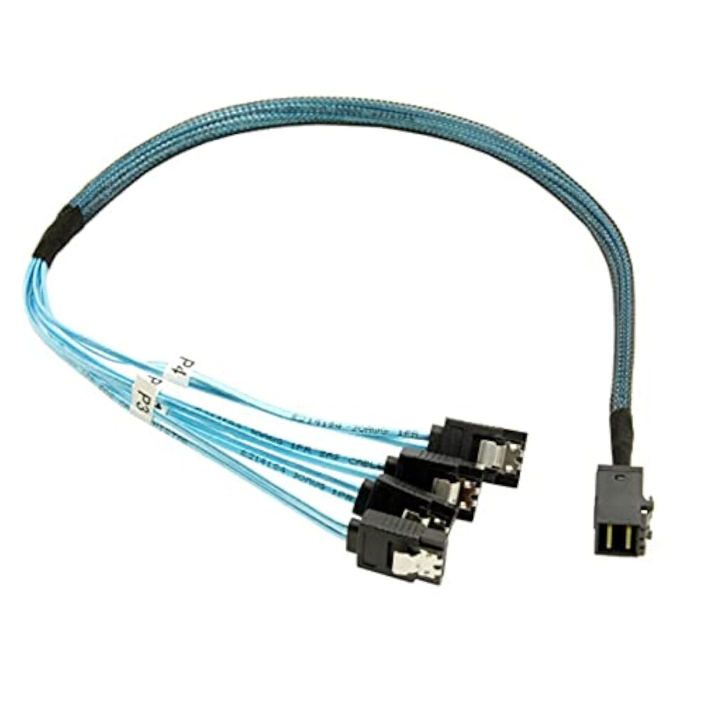 Internal Mini Sas Hd Sff-8643 Host To 4 Sata 7Pin Target Hard Disk 6Gbps Data Server Raid Cable For Data Server 798135958401