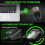 Wireless Gaming Mouse, Computer Mouse with Honeycomb Shell, 3 Adjustable DPI, USB Receiver, Ergonomic RGB Optical Gaming Mice Mouse for Laptop PC Mac 3