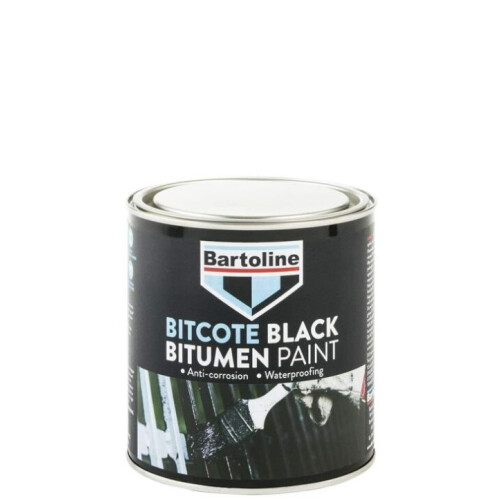 Bartoline Bitcote Black Bitumen Paint 1 Litre
