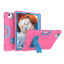 For iPad Air 4 10.9" 2020 Cover, Kid Friendly Heavy Duty Shock Resistant Rugged Case with Built-in Pen Holder Stand for 2020 Released Apple iPad Air 4