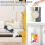 Wekity iPad6 / Air2 with Screen Protector, Swivel Stand/Pencil Holder/Shoulder Strap 5