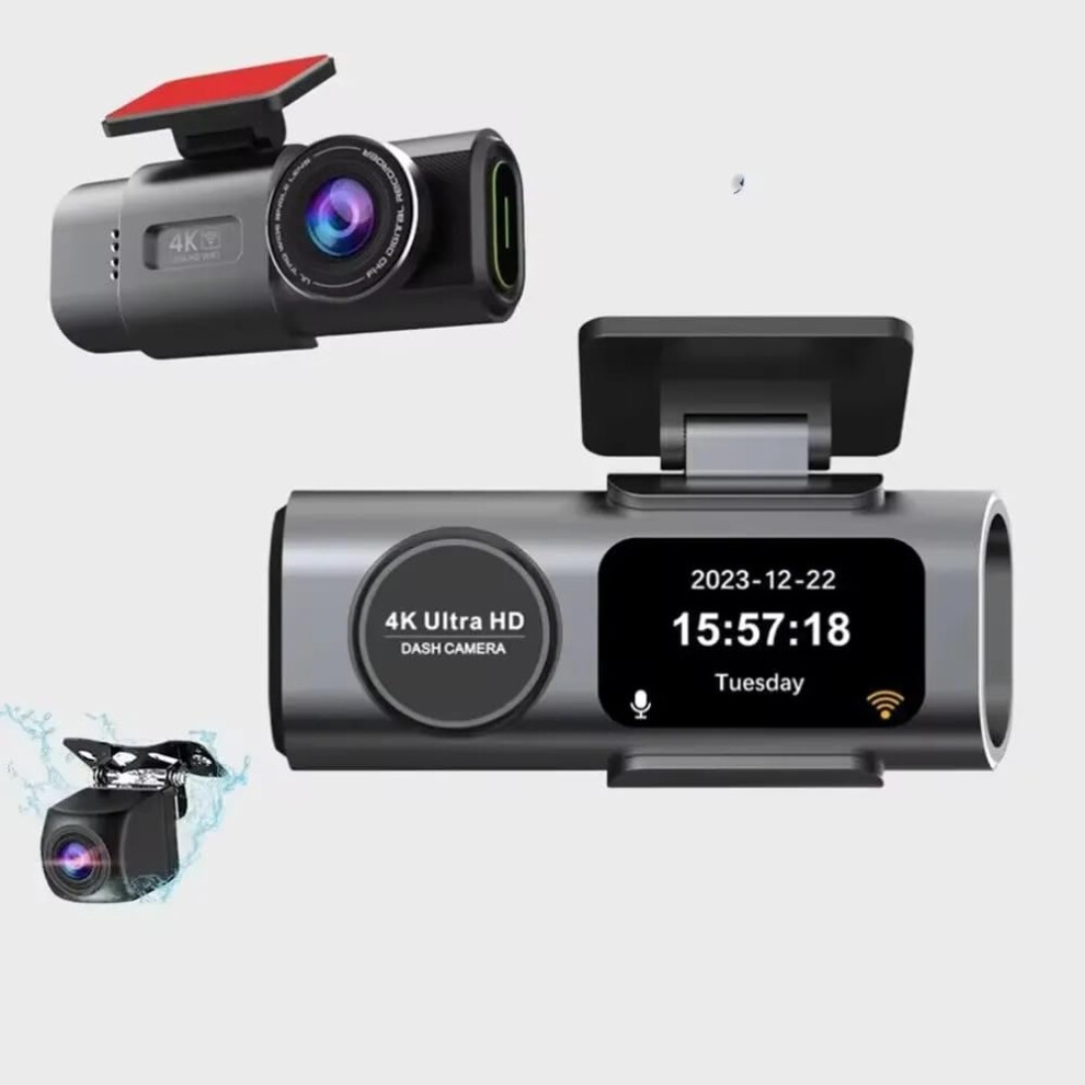 4K WiFi Mini Hidden Dual Dash Cam Front and Rear Car Camera-image-OPC-PHY2DDW-NEW