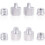 8pcs Microphone Thread Adapter 5/8 Adapter Nut 1/4 To 3/8 Microphone Accessories-Silver 1