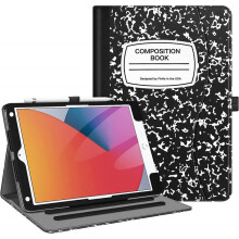 Case for iPad 9th / 8th / 7th Generation (2021/2020/2019) 10.2 Inch - [Corner Protection] Multi-Angle Viewing Stand Cover with Pocket & Pencil Holder,