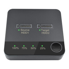 SATA Docking Station Duplicator SSD External Hard Drive Enclosure 2 Bay