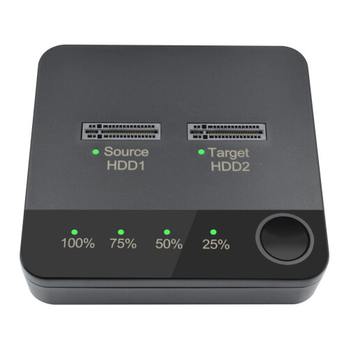 SATA Docking Station Duplicator SSD External Hard Drive Enclosure 2 Bay