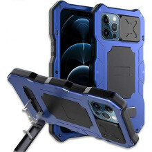 Compatible with iPhone 13 Pro  Waterproof Metal Case,Built in Screen Protector Heavy Duty Rugged Military Cover Kickstand Full Body Camera Lens Protec