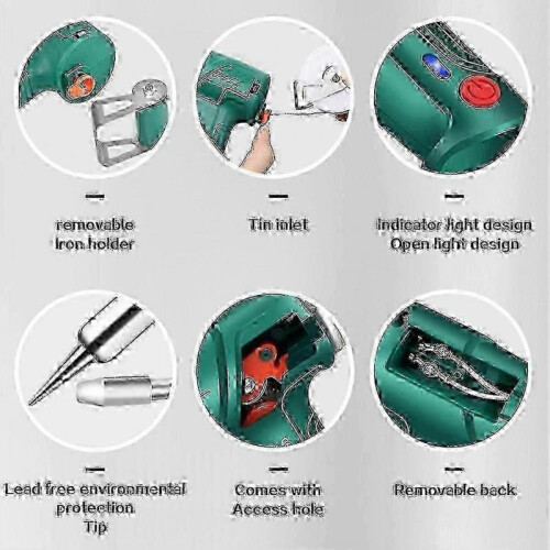 (US plug,Black)3-in-1 welding, cutting and rust removal kit - fast heating, ergonomic design, ideal for beginners and diy projects 1
