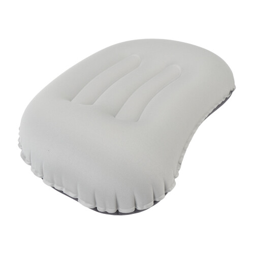 Travel Inflatable Lumbar Pillow Gray Portable Foldable