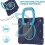 Wekity iPad6 / Air2 with Screen Protector, Swivel Stand/Pencil Holder/Shoulder Strap 4