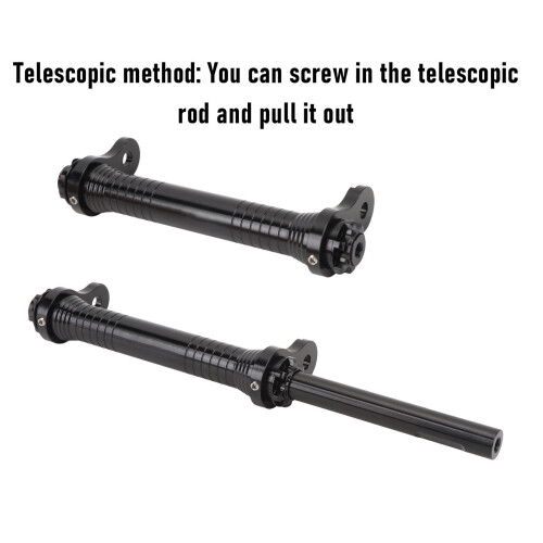 Adjustable Black Aluminum Folding Cycle Wheel Extension Bar 2