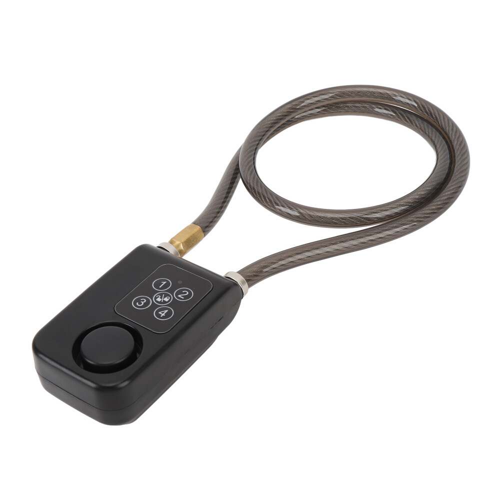 Motorcycle Keyless Password Lock 10Mmx80cm Alarm Black 5081325991025