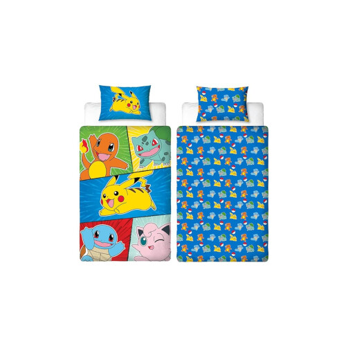 Pokémon Pokemon Retro Single Duvet Cover and Pillowcase Set 2