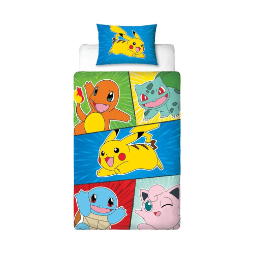 Pokémon Pokemon Retro Single Duvet Cover and Pillowcase Set